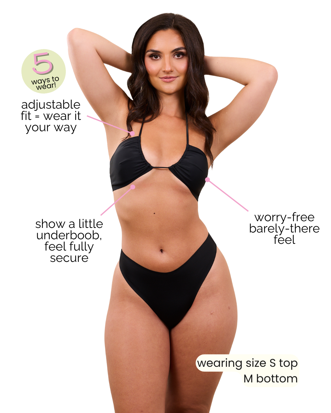 Foxon Multi-Way Bandeau Bikini Top
