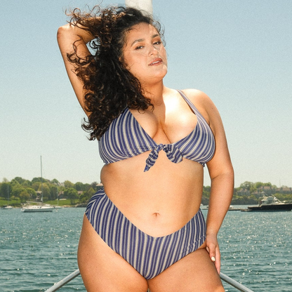 Jennings V-Cut High-Waisted Bikini Bottom