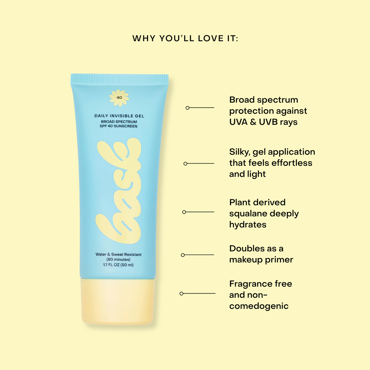 Daily Invisible Gel SPF 40 Sunscreen